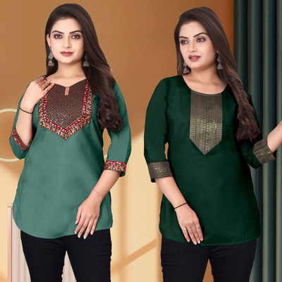 FSR Women Printed A-line Kurta(Multicolor)