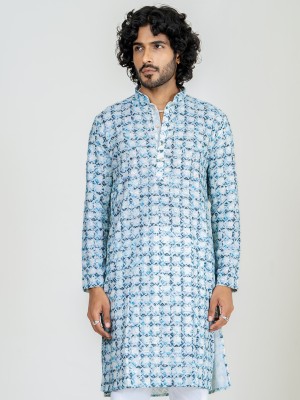 TISTABENE Men Embroidered Straight Kurta(Multicolor)