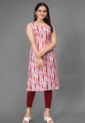 parasFASHION Women Printed A-line Kurta(Black)