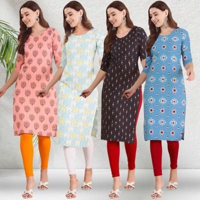 EthnicBasket Women Printed A-line Kurta(Multicolor)