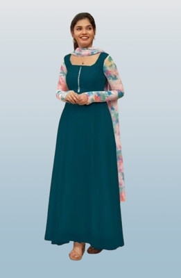 Panth Creation Women Solid Anarkali Kurta(Multicolor)