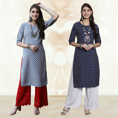 Moda Rapido Women Printed A-line Kurta(Multicolor)