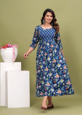 Madfury Anarkali Gown(Blue)