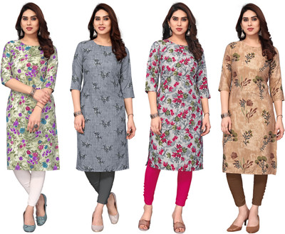 KETAKI FASHION Women Printed Straight Kurta(Multicolor)
