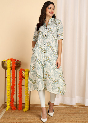 HIVA TRENDZ Women Floral Print A-line Kurta(Multicolor)
