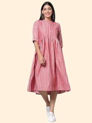 Db Fashionvq Women Maxi Multicolor Ankle Length Dress