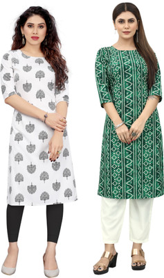 MARIDI FASHION Women Self Design Straight Kurta(Multicolor)