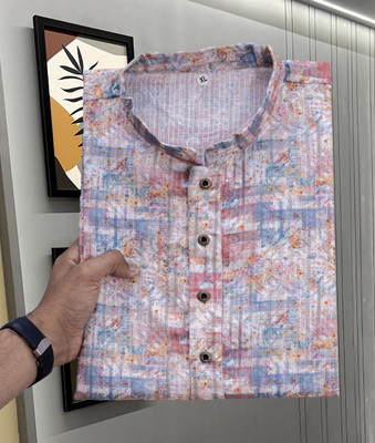 MOXTE Men Printed Straight Kurta(Multicolor)