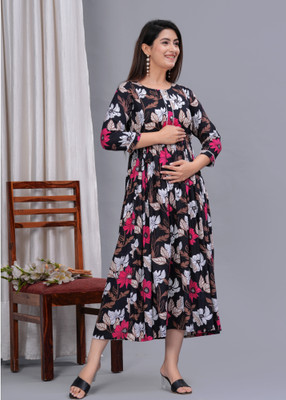 Prince Exports Women Printed Ethnic Dress Kurta(Multicolor)