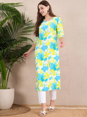 EthnicBasket Women Printed A-line Kurta(Multicolor)