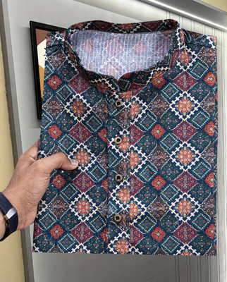 MOXTE Men Printed Straight Kurta(Multicolor)