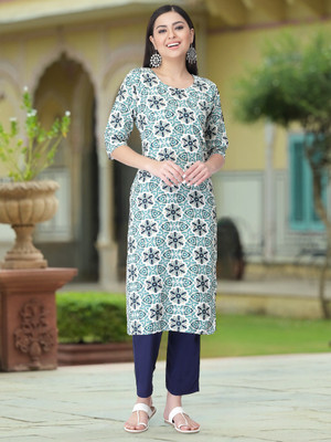 Moda Rapido Women Printed A-line Kurta(Multicolor)