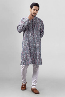 XEPON Men Printed Straight Kurta(Multicolor)