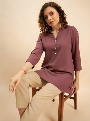 PP PRODUCTIONS Women Solid A-line Kurta(Multicolor)