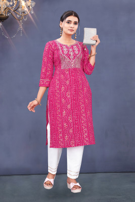 satrangi creation Women Kurti Pant Set