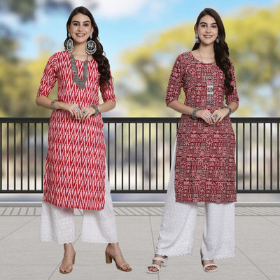 Moda Rapido Women Printed A-line Kurta(Multicolor)