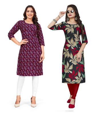SUMITA SAREE Women Printed A-line Kurta(Multicolor)