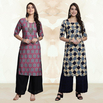 Moda Rapido Women Printed A-line Kurta(Multicolor)