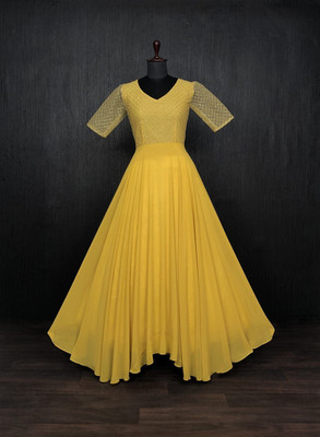 medsurviva Flared/A-line Gown(Yellow)