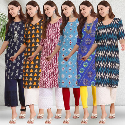 EthnicBasket Women Printed A-line Kurta(Multicolor)