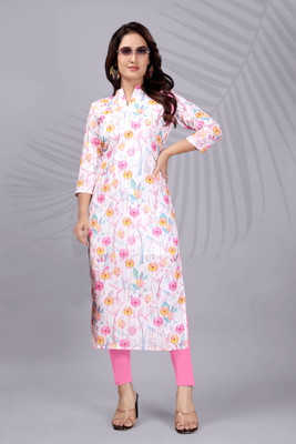 Vastram Enterprise Women Floral Print A-line Kurta(Multicolor)