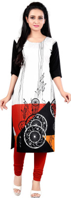 Jiya Enterprise Women Printed A-line Kurta(Multicolor)