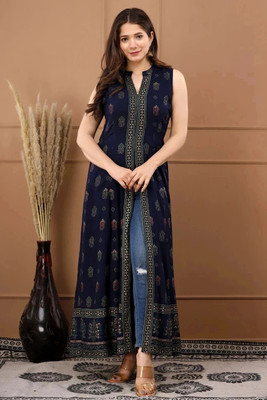 SATLOK CREATION Women Printed Straight Kurta(Multicolor)