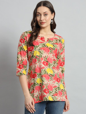 Mialo fashion Women Printed Straight Kurta(Multicolor)
