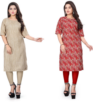 deshmi fashion Women Printed A-line Kurta(Multicolor)