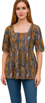 HouseOfCommon Women Printed A-line Kurta(Multicolor)