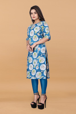 Alpha Fashion Women Printed A-line Kurta(Multicolor)