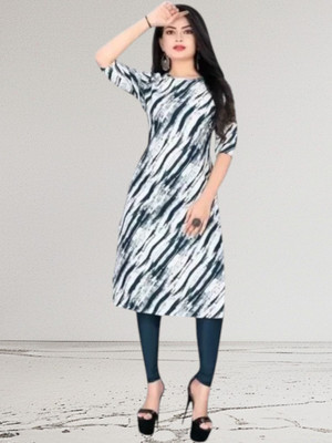 Dhrutiivaste Women Printed Straight Kurta(Multicolor)