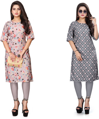 Rd fashion Women Printed A-line Kurta(Multicolor)