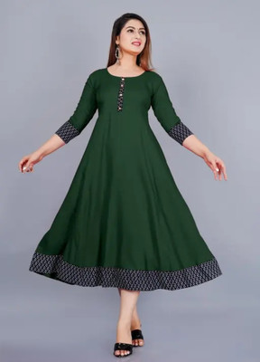 Gorgeous Drees Women A-line Black Knee Length Dress