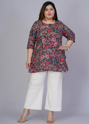 Gs Fashions Women Printed Straight Kurta(Multicolor)