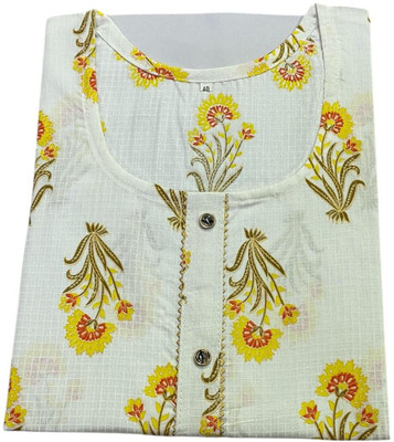 Saira Sonic Women Printed Straight Kurta(Multicolor)