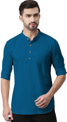 TrendiVastra Men Solid A-line Kurta(Multicolor)