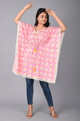 Mirjai Printed Pure Cotton Women Kaftan