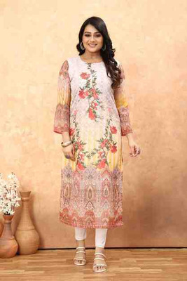 AADINATH TEX CREATIONS Women Printed A-line Kurta(Multicolor)