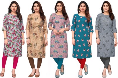 KETAKI FASHION Women Printed Straight Kurta(Multicolor)