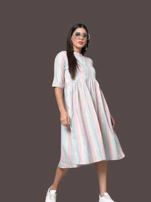 Kfashionbfc Women Maxi Multicolor Full Length Dress