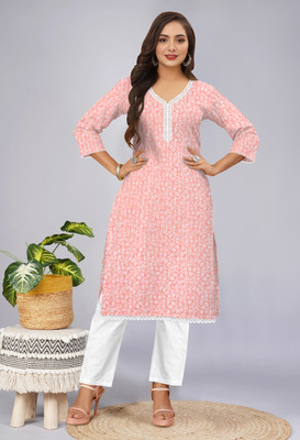 Sukkas Women Printed A-line Kurta(Multicolor)