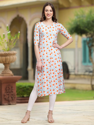 Moda Rapido Women Printed A-line Kurta(Multicolor)