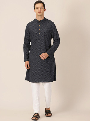 HERE&NOW Women Embellished Straight Kurta(Black)