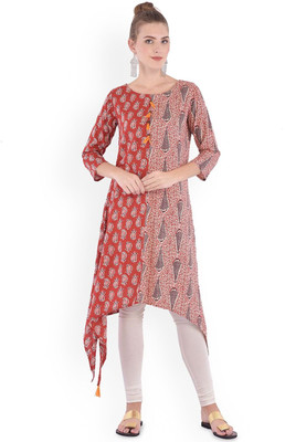 ANOUK Women Printed A-line Kurta(Multicolor)