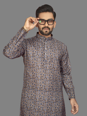 CELLUX Men Printed Straight Kurta(Multicolor)