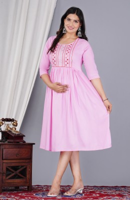 RANGRAIL Women Gown Pink Dress