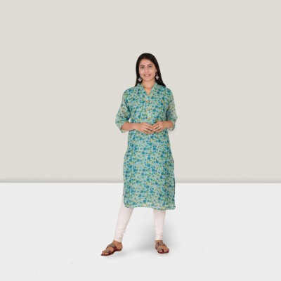 PARTH SY FASHION Women Self Design A-line Kurta(Blue)