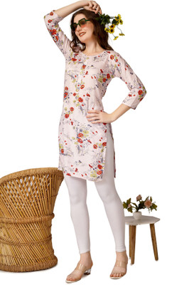 ZOEY CLOTHING CO Women Printed Straight Kurta(Multicolor)