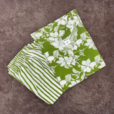 Subhan Textiles Women Printed A-line Kurta(Light Green)